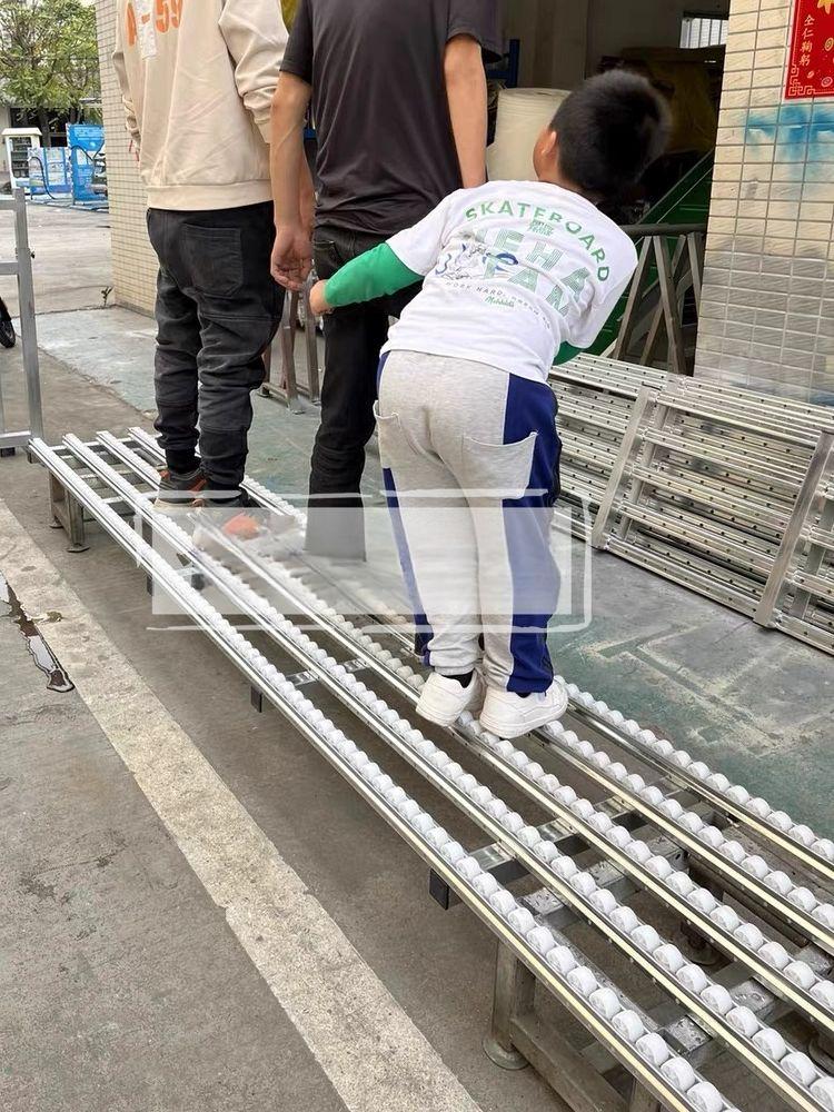 이동식 컨베이어 무동력 레일 물류창고 롤러 폭 자바라 너비 콘베어 시스템 콘베이어 - 상세 이미지 5