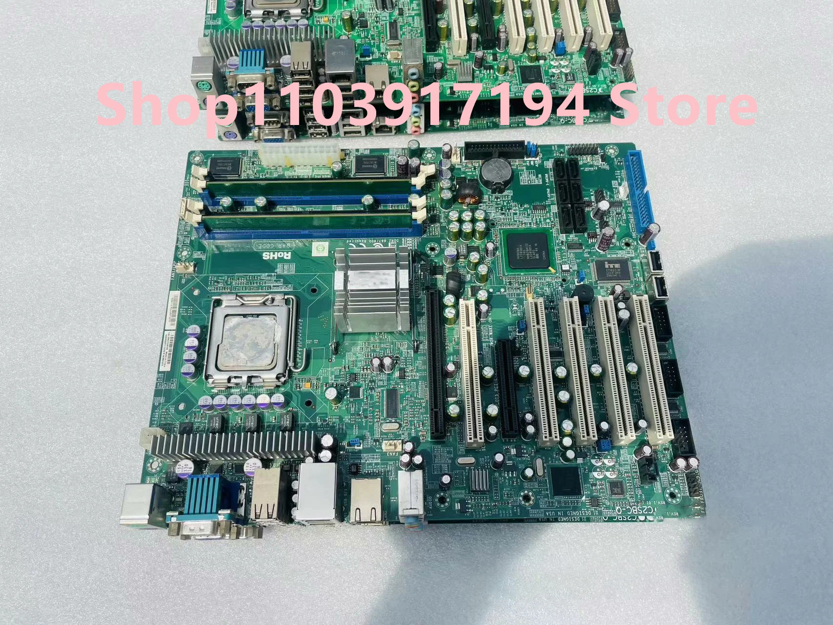 슈퍼 C2SBC-Q 775 핀 서버 마더보드 5 PCI 산업제어 장비 원피스