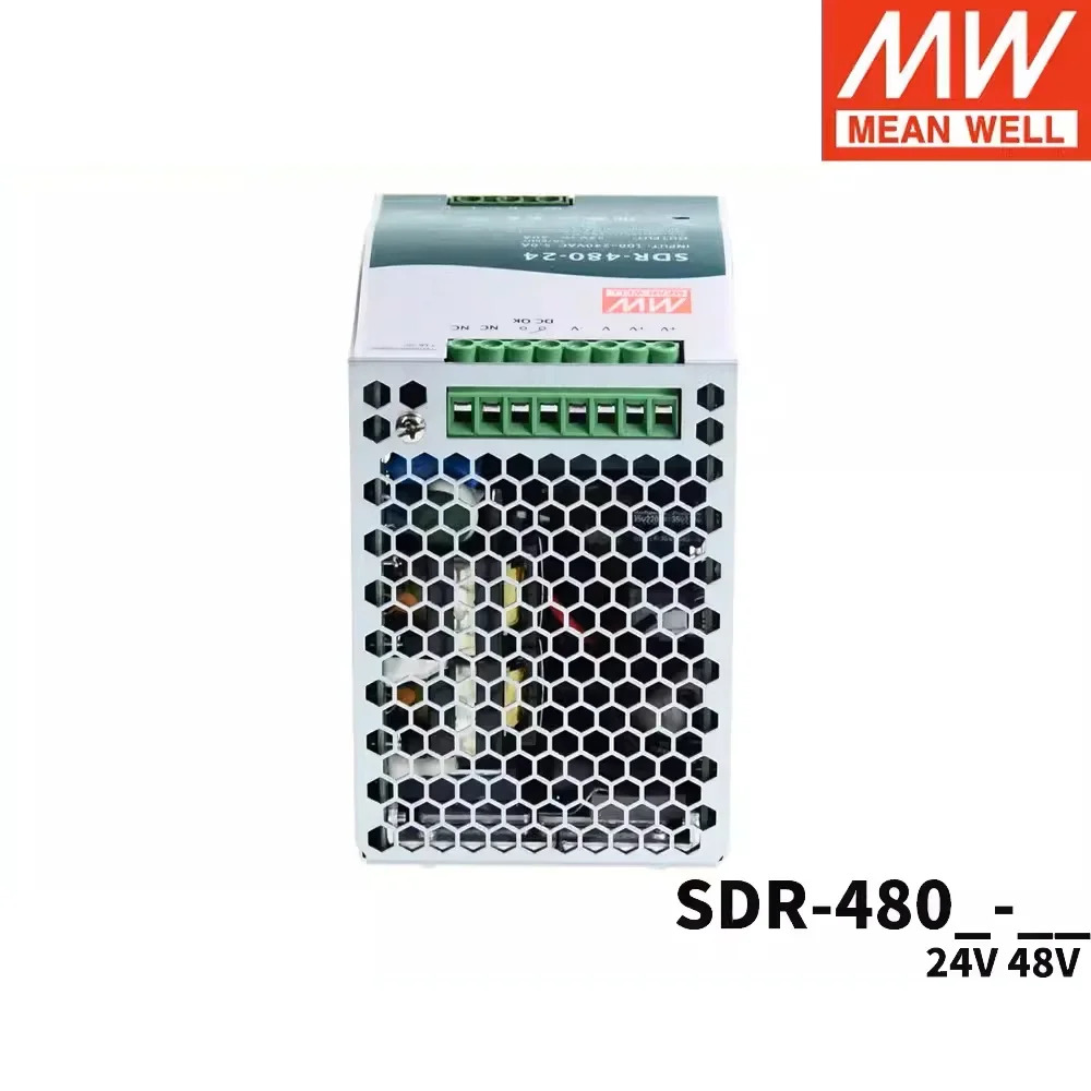 MEAN WELL SDR-480 시리즈 480W 단일 출력 산업DIN 레일 전원공급장치PFC 기능 SDR-480-24 SDR-480-48