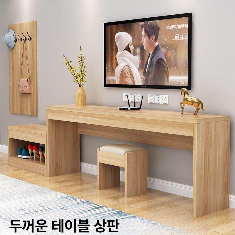 호텔 티비다이 세트 거실장 객실 긴테이블 걸상 가구 티비장 인테리어 진열장 - 상세 이미지 3