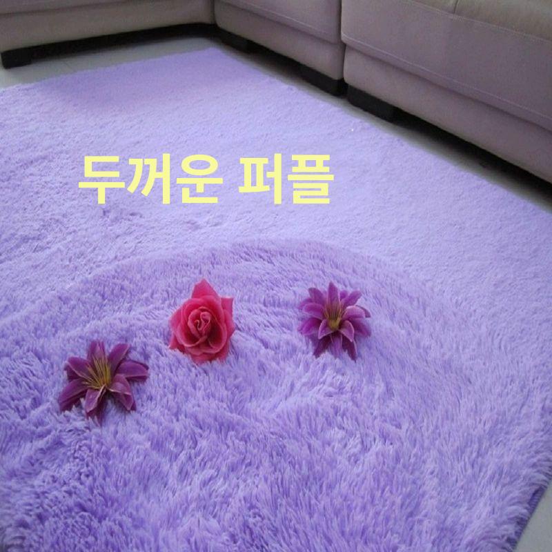 벨벳 타원형러그 침실 맞춤 바닥매트 제작 포인트 북유럽 거실러그 비정형 물세탁 - 상세 이미지 3