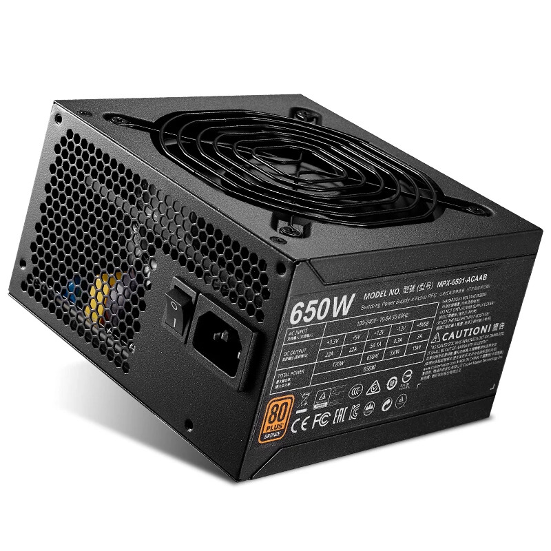 쿨러 마스터오리지널 PSU MWE BRONZE 650 백 라전원공급장치 650W 전원공급장치 MPX-6501-ACAAB 신
