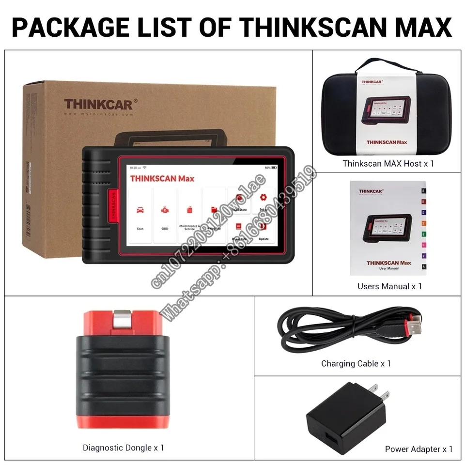 Thinkcar Thinkscan Max 2 프로 스캐너 전체 시스템 진단 도구 자동차 ECU 코딩 PK ThinkTool