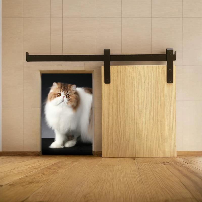 고양이 펫도어 방문 중문 높이 울타리 애견용 슬라이딩문 양방향 너비 메쉬망 칸막이 - 상품 이미지