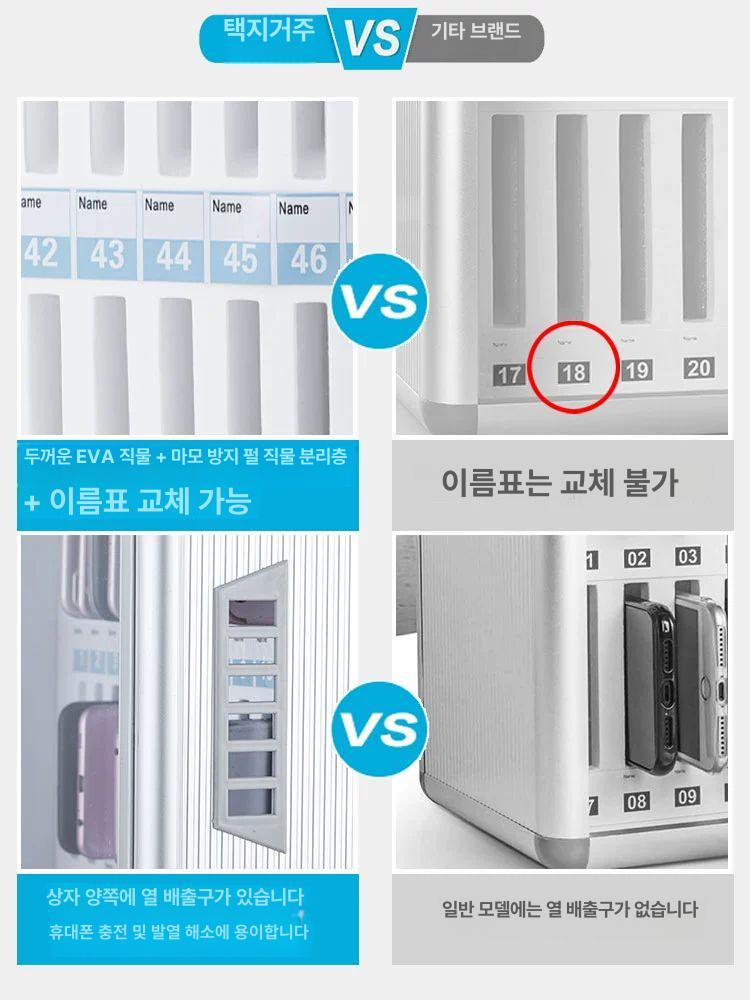 거치대 보관함 정리함 클리어 수납 투명아크릴 무타공 소품 디스플레이 다용도 겸용 - 상세 이미지 4