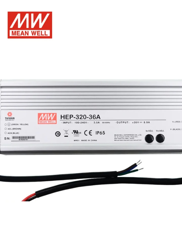 대만 Mingwei 스위칭 전원공급장치 산업 혹환경 HEP-320-12A 15A 24A 36A 48A 54AW