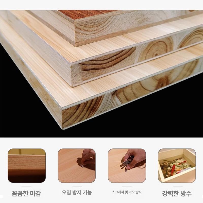 원목 벽선반 침실 수납 진열대 카페 인테리어 일자선반 다용도 랙 - 상세 이미지 4