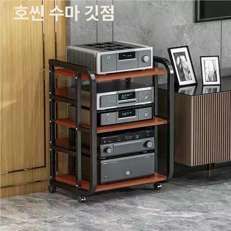 벽걸이 스피커스탠드 높이조절 오디오랙 거치대 진열장 받침 브래킷 - 상세 이미지 2