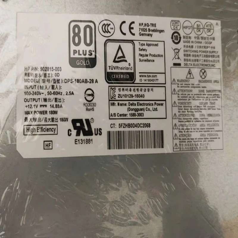 hp호환 AIO EliteOne 800 G3 PSU 스위칭 전원공급장치 DPS-180AB-28 A APG001 912972-001 902815-003 902815-004 180W