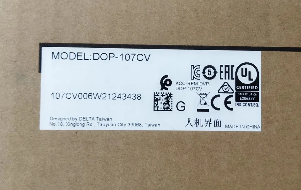 DOP-107WV DOP-107EV DOP-107CV DOP-107EG 오리지널 델타 터치 스크린 신