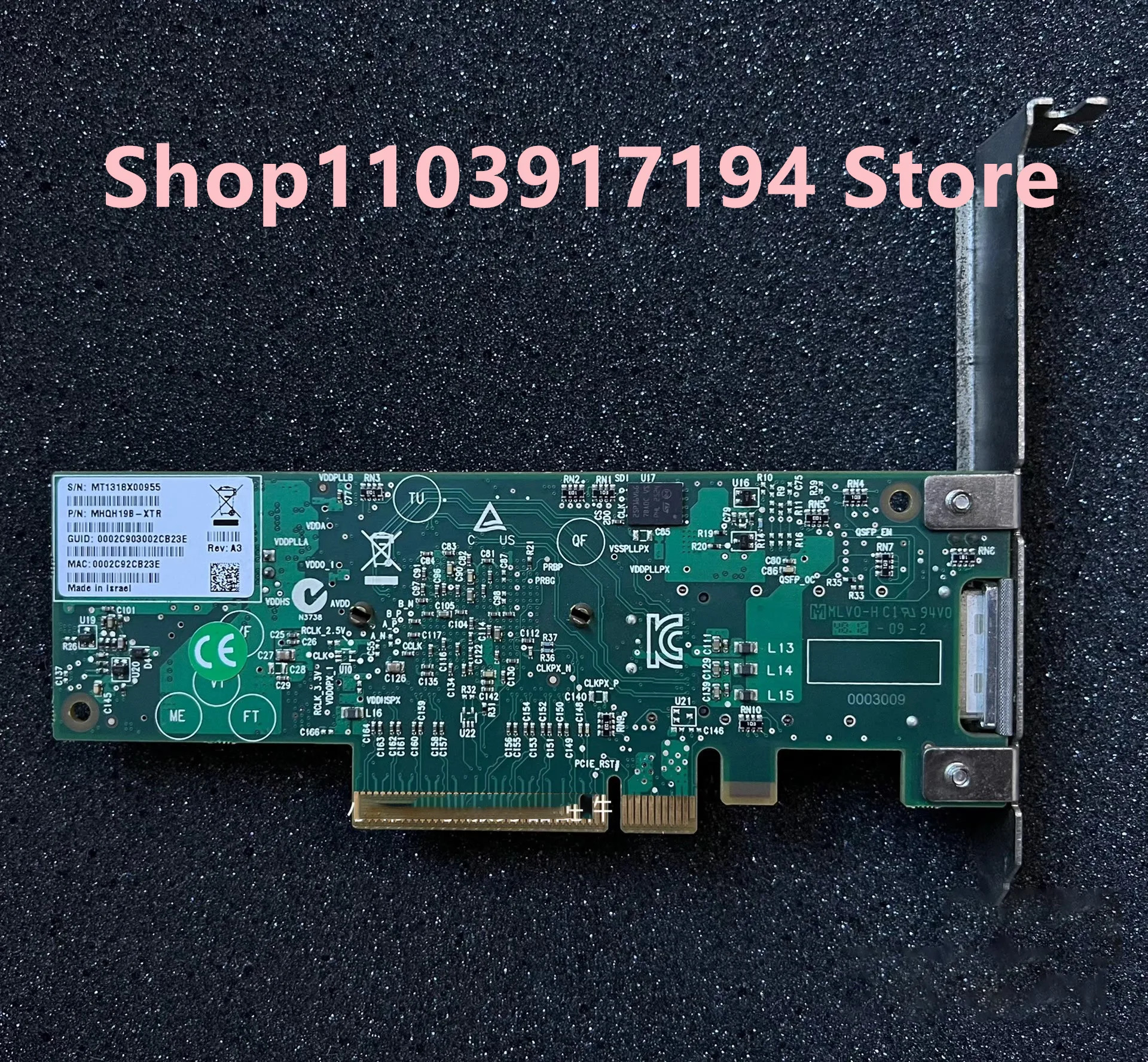 Mellonox MHQH19B-XTR 단일 포트 네트워크 카드 40Gb기가비트