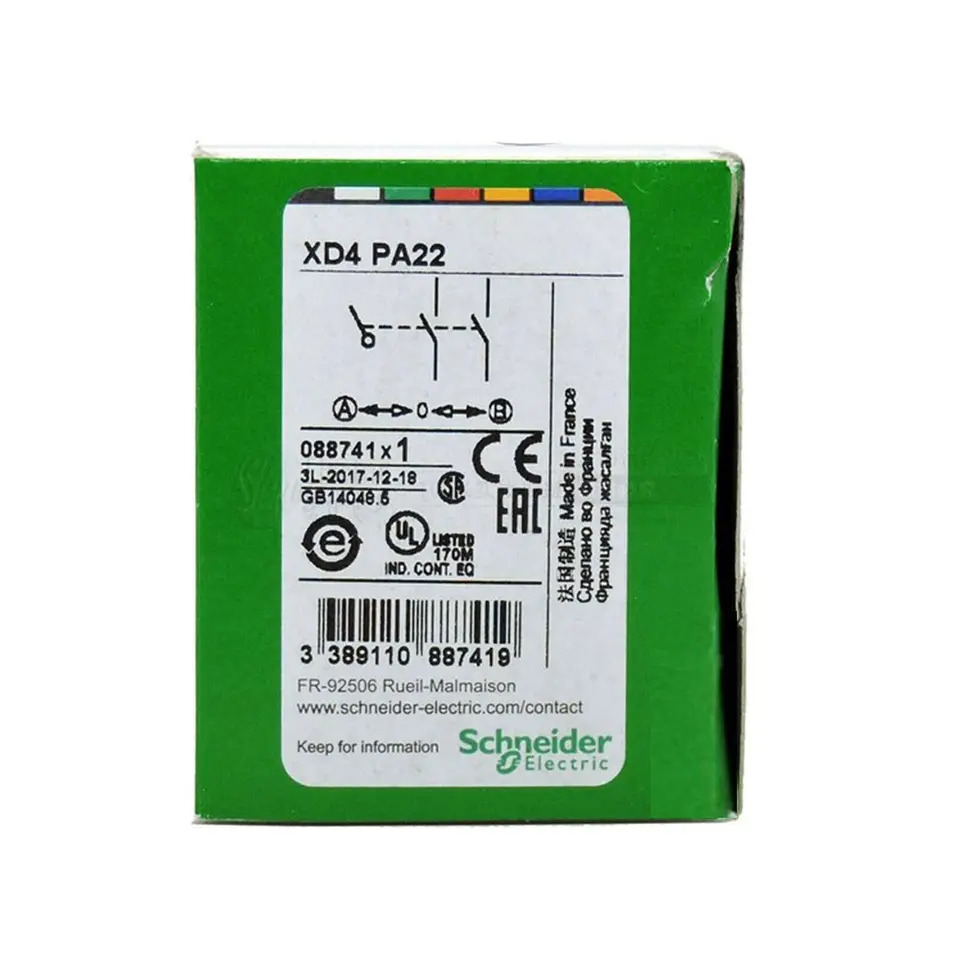 SCHNEIDER XD4PA22 2 방향 조이스틱 컨트롤러 내 신