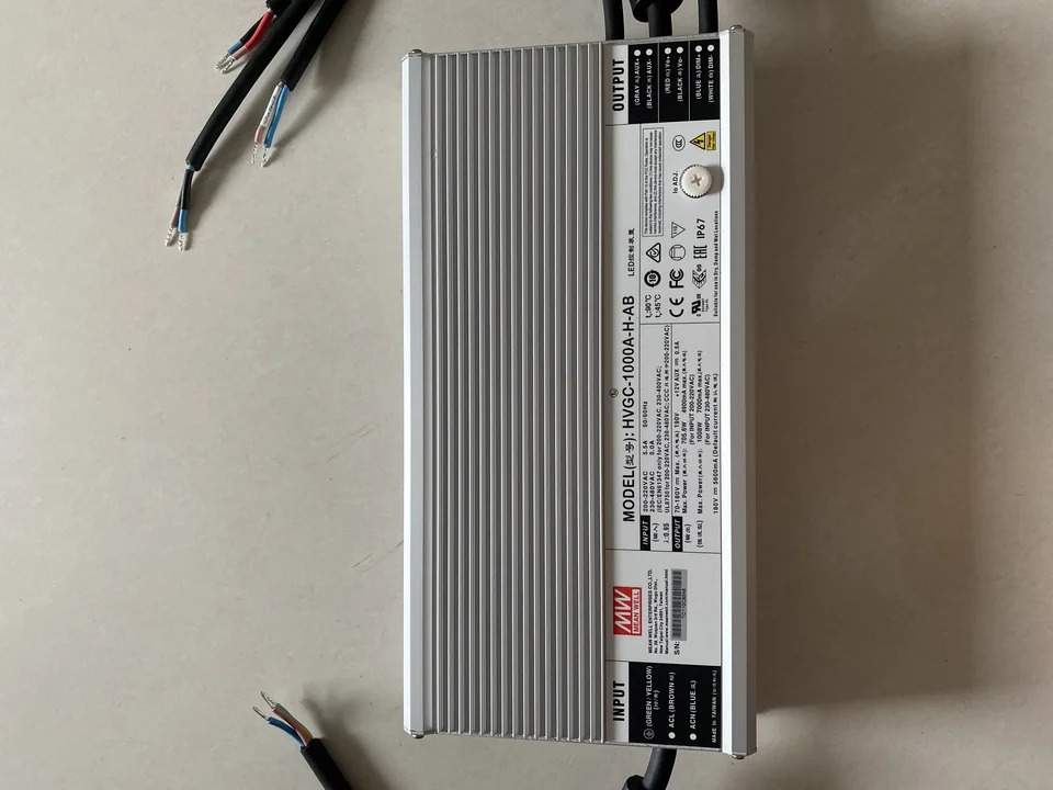 대만 Mingwei HVGC-1000A-H-AB 1000W 정전력 LED 3 1 디밍 방수 전원공급장치