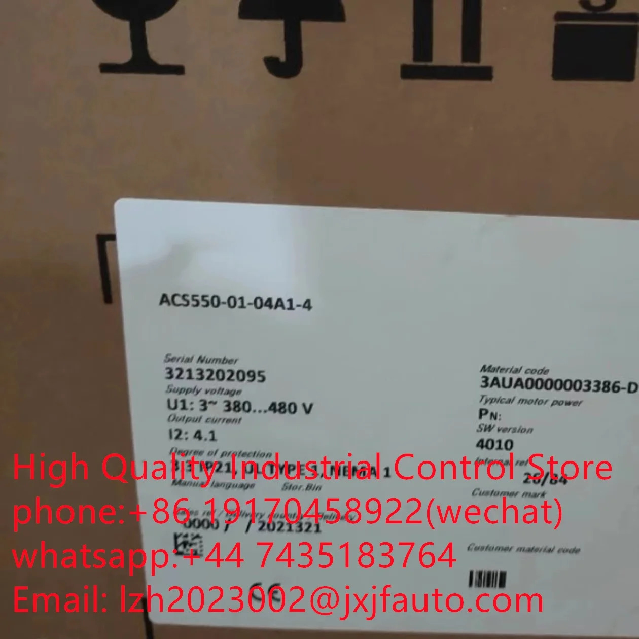 ACS550 시리즈 VCS550-01-05A4-4 납품 3AUA0000003387-D