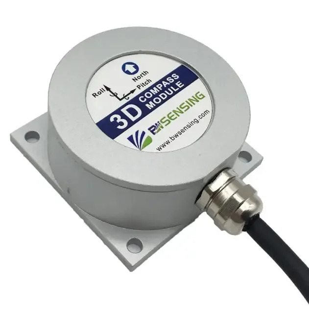 BWSENSING 3D 디지털 나침반 경사계 센서 SEC385 정확도 0.5 도 출력 RS485 RS232 TTL 옵션