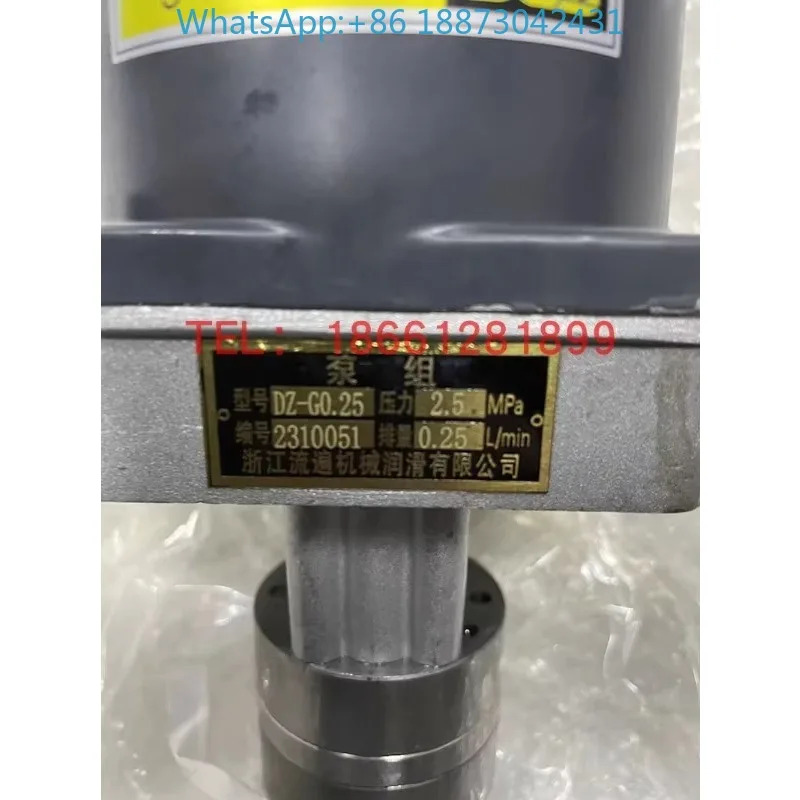 저장성 리우판 기계 전기 윤활 펌프 세트 DZ-G0.25 2.5MPA GPG 5RK60A-C