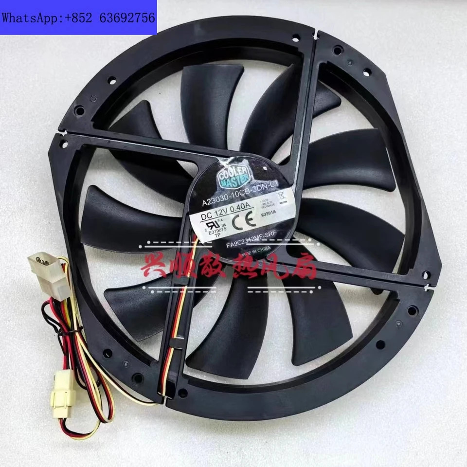 A23030-10CB-3DN-L1 3 선 냉각팬 12V 0.40A 23cm 23030