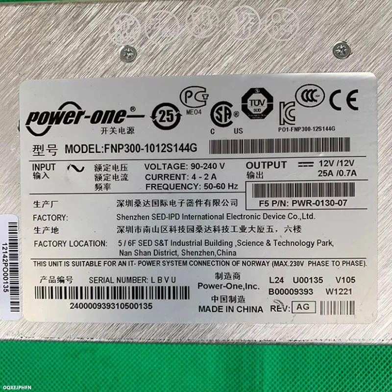 신형 전원공급장치 F5 1600 3600 3900 300W FNP300-1012S144G PWR-0130-06 PWR-0130-07
