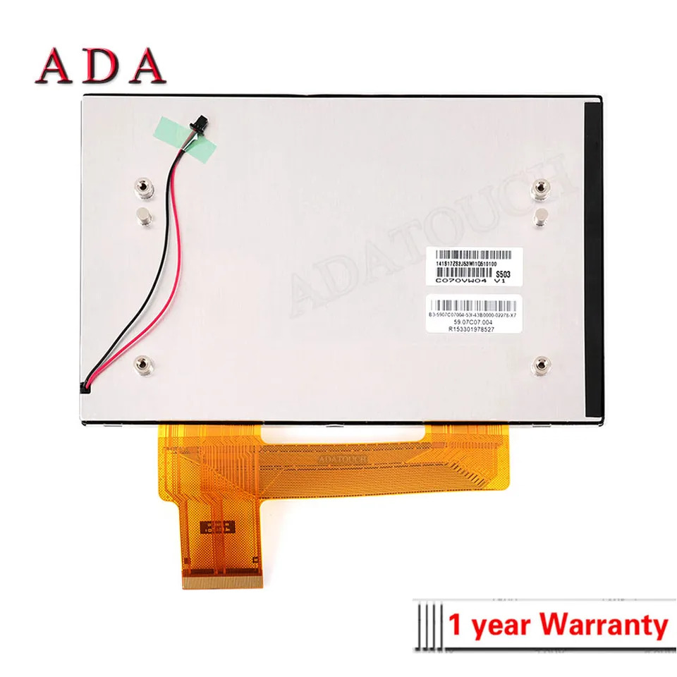 오리지널 LCD 디스플레이 패널 C070VW04 V1 V.1 V7 V.7