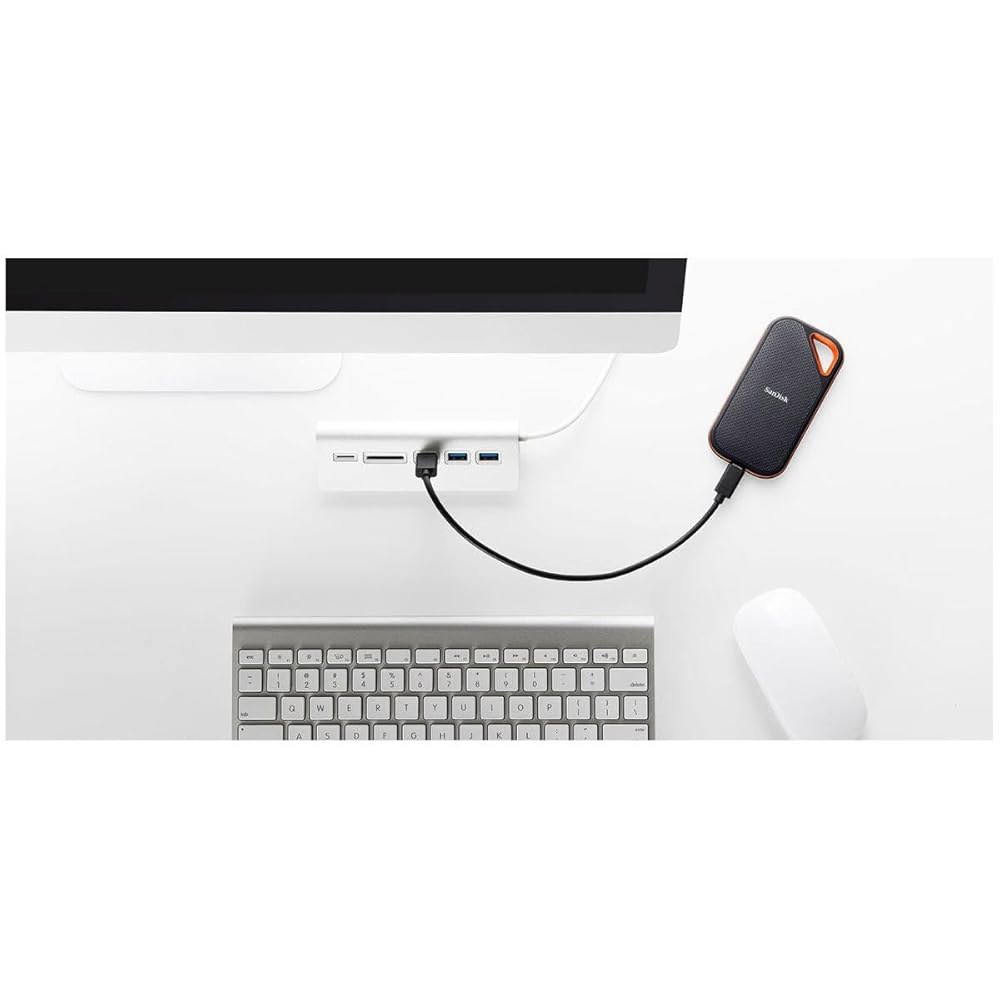 1TB 익스트림 프로 휴대용 SSD - 최대 2000MB/s USB-C, USB 3.2 Gen 2x2, IP65 방수 및 방진, 업데이트된 펌웨어 외장 솔리드 스테이트 드라이브 - 상세 이미지 2