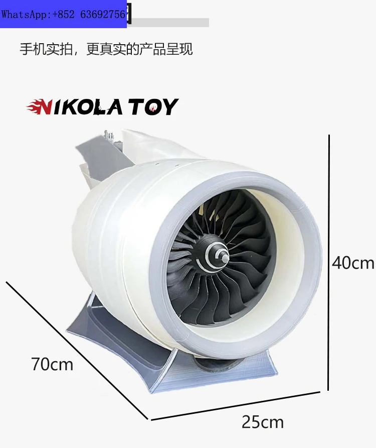 NIKOLATOY 롤스로이스 트렌트 900 터보팬 엔진 모델 65cm 입체 인쇄