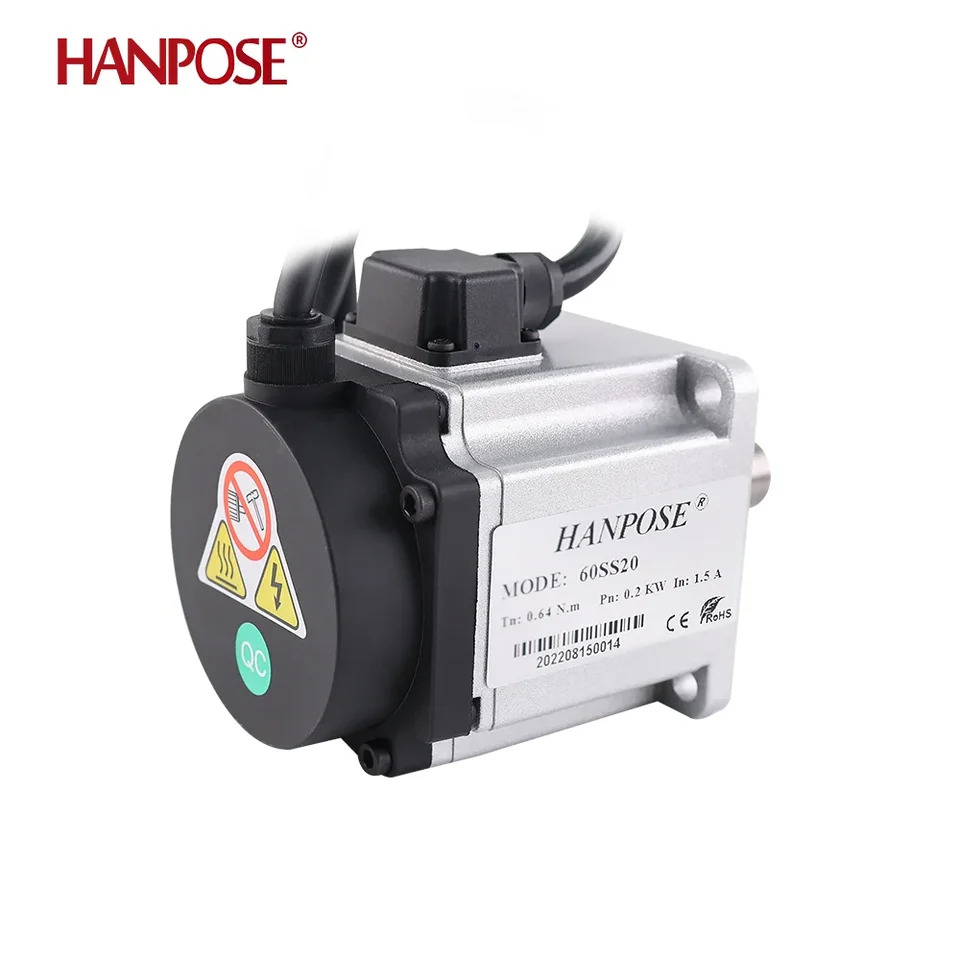 서보모터 드라이브 키트 CNC 공작 기계 60SS20 200W 0.64N.m 1.5A 6000rpm ASD220 220V 3 인코더