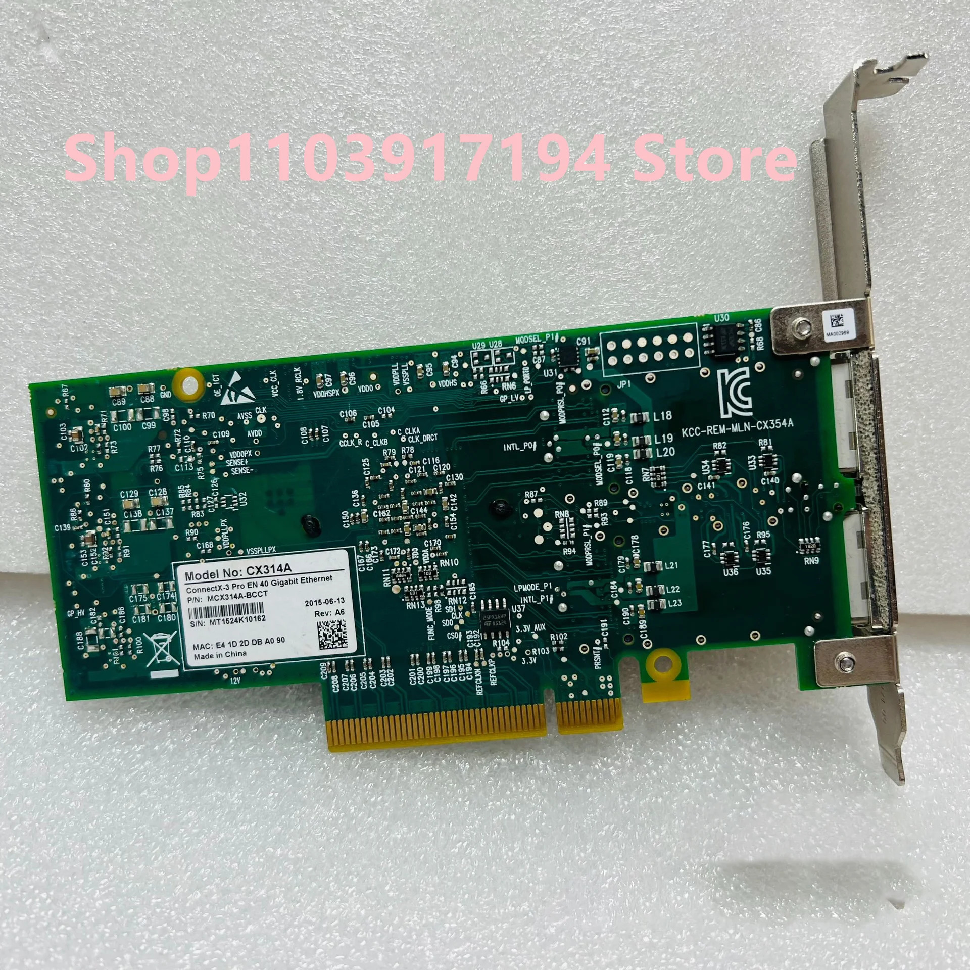 Mellanox 40G 듀얼 포트기가비트 네트워크 카드 CX314A MCX314A-BCCT ConnectX-3