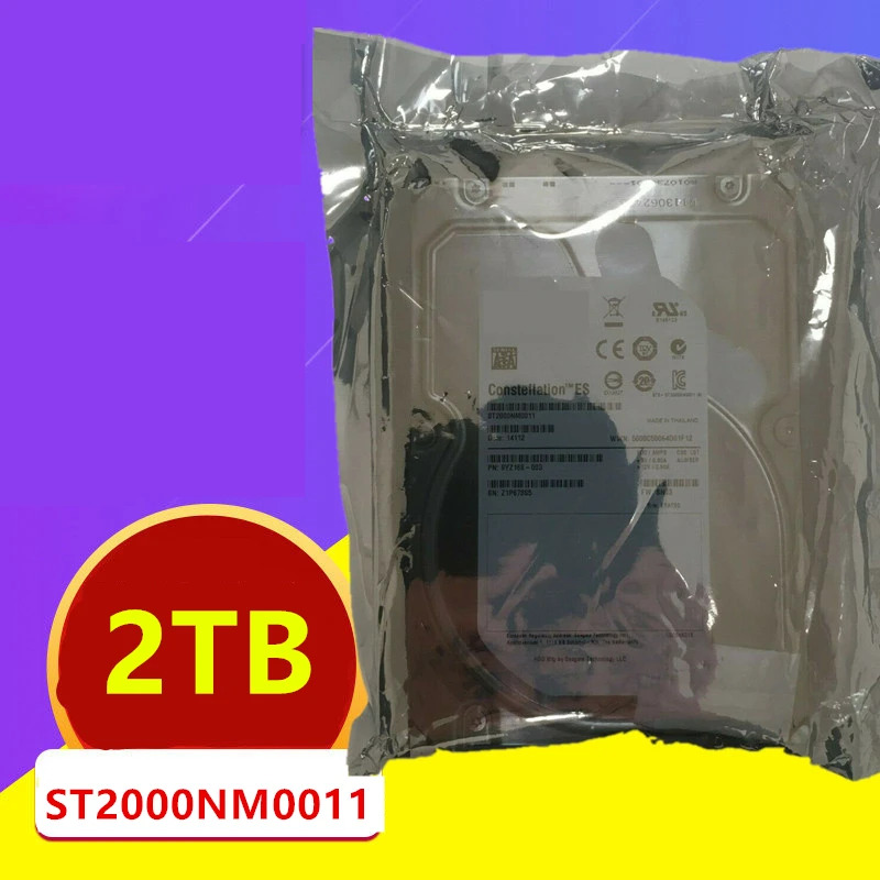 씨게이트오리지널 HDD 2TB 3.5 인치 SATA 6 Gb/s 64MB 7200RPM 엔터프라이즈 ST2000NM0011 내장 신