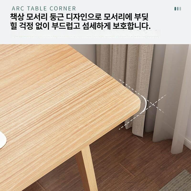 데스크 인테리어 원목책상 공부방 미니책상 컴퓨터책상 다용도 엔틱책상 중학생 - 상세 이미지 5