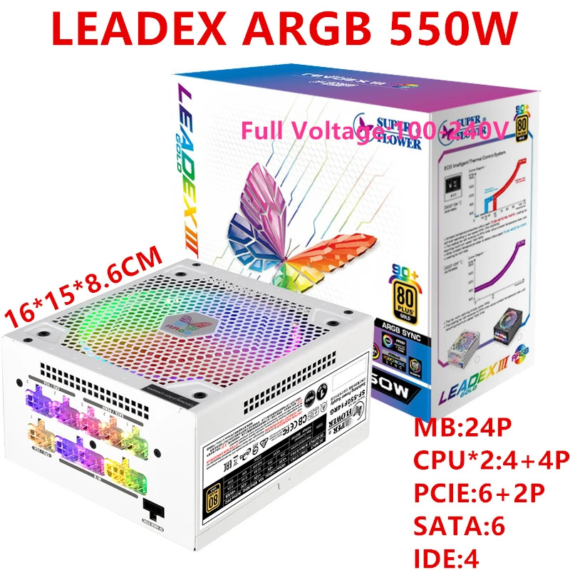 슈퍼 플라워 LEADEX III ARGB PSU SF-850F14RG SF-750F14RG SF-550F14RG 850W 750W 550W