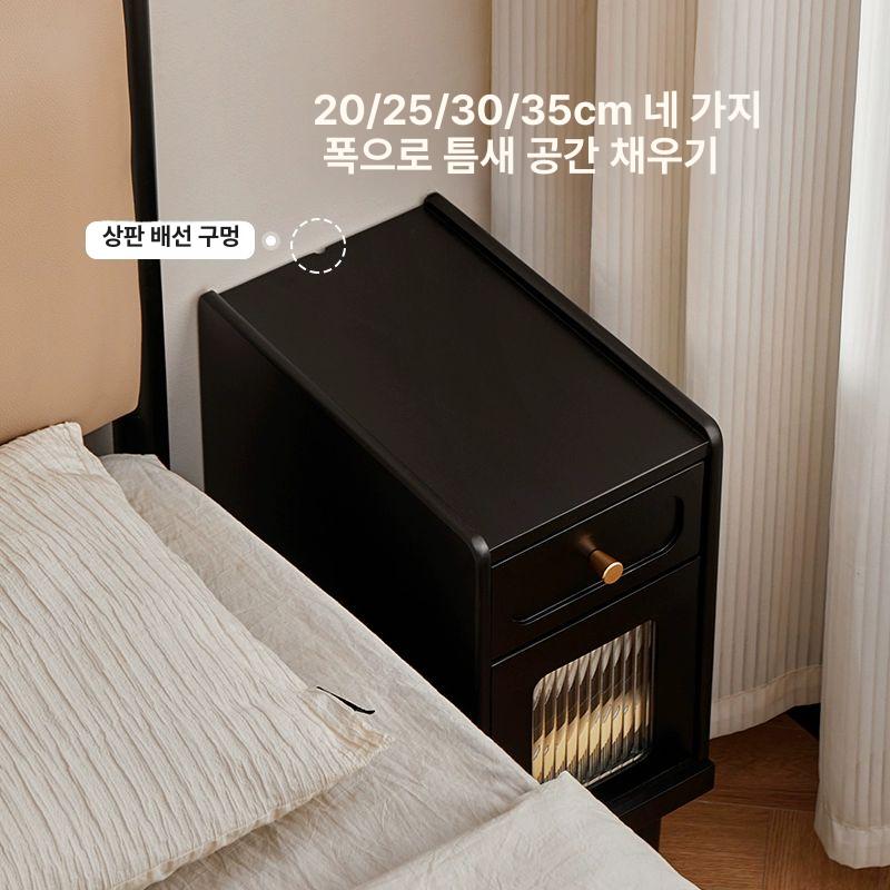 수납 슬림협탁 모던 서랍장 거실 엔틱협탁 원목협탁 인테리어 서랍형 심플 - 상세 이미지 3