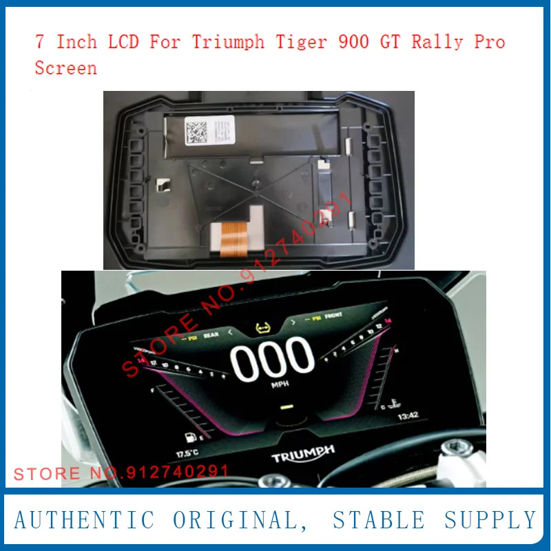 오리지널 LCD 패널 트라이엄프 900 랠리 프로 스크린 액세서리 속도계 바이크 오토바이 수리 7 인치