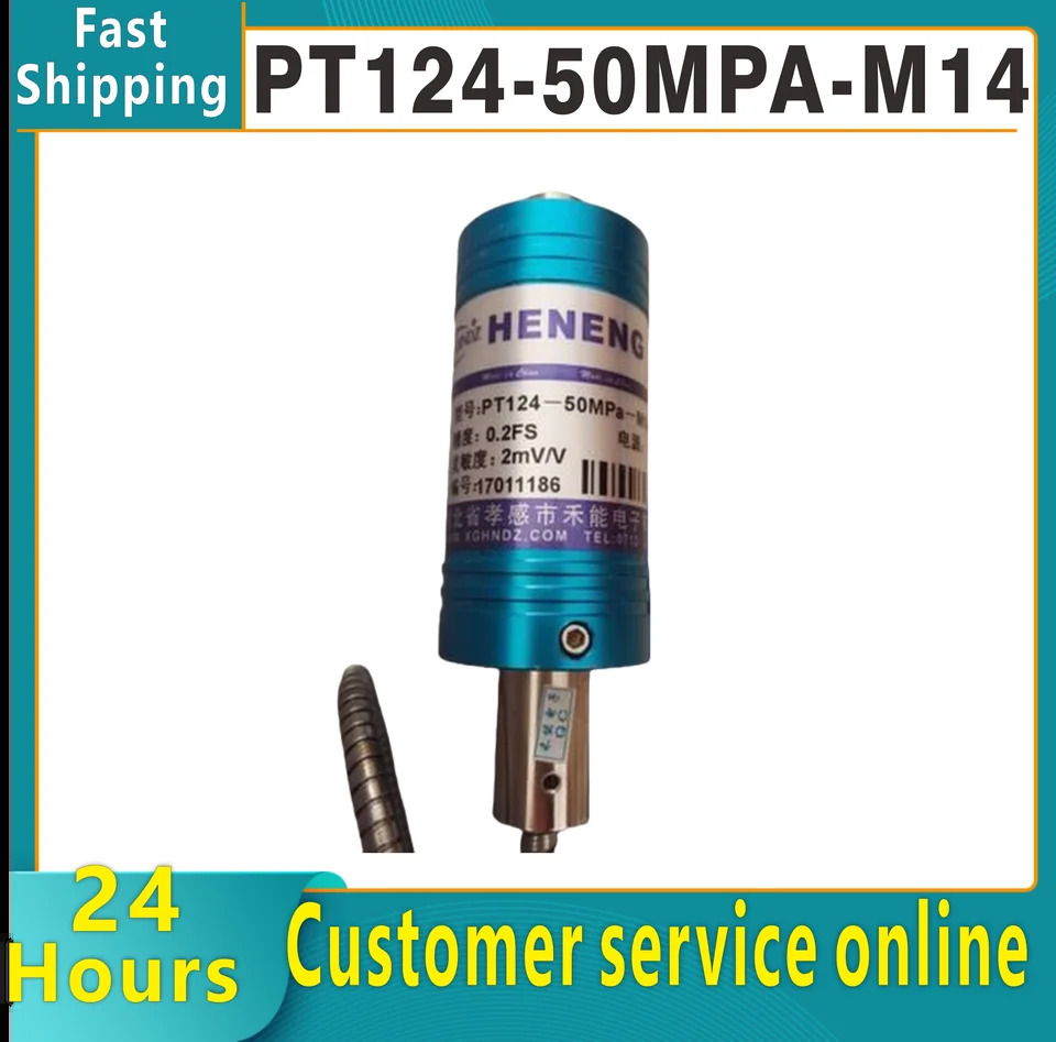 HENENG 고온 용융 압력센서 PT124-50MPA-M14 x 1.5-2mV/V