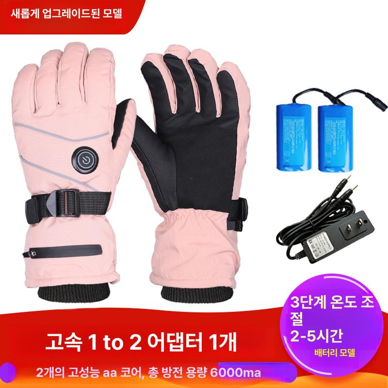발열장갑 겨울 터치스크린 방수 오토바이 자전거 스키 충전식 보온장갑 이미지 7