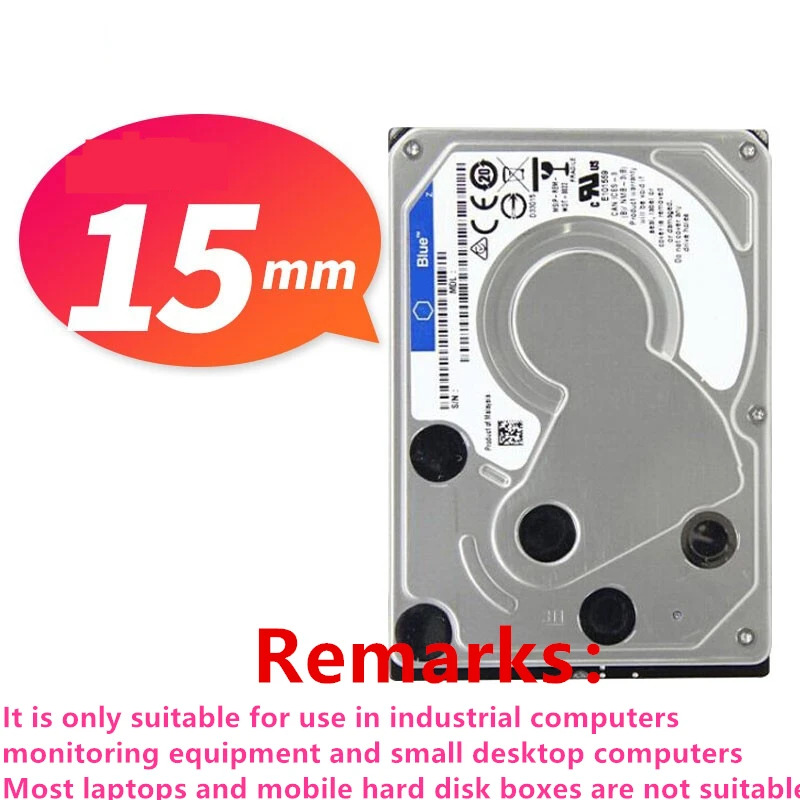 소형 PC 하드 드라이브내장 오리지널 HDD WD40NPZZ WD 블루 4TB 2.5 인치 SATA 128MB 5400RPM 신