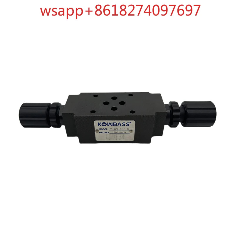 대만 Kangbaishi KOMPASS 유압 밸브 MSA MSB MSW-02-X/Y 스택 단방향 스로틀 03