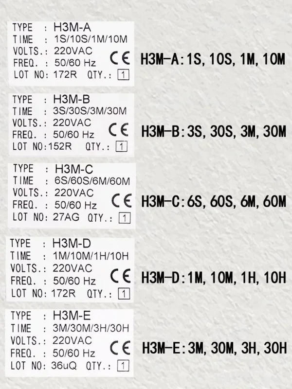 Shiyan ANV 다단계 시릴레이 H-A H-B H-C H-DE HT-C