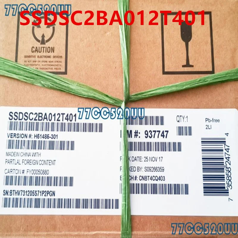 SSD DC S3710 1.2TB 2.5 인치 SATA SSDSC2BA012T401 SSDSC2BA012T4 오리지널 솔리드 스테이트 드라이브 신