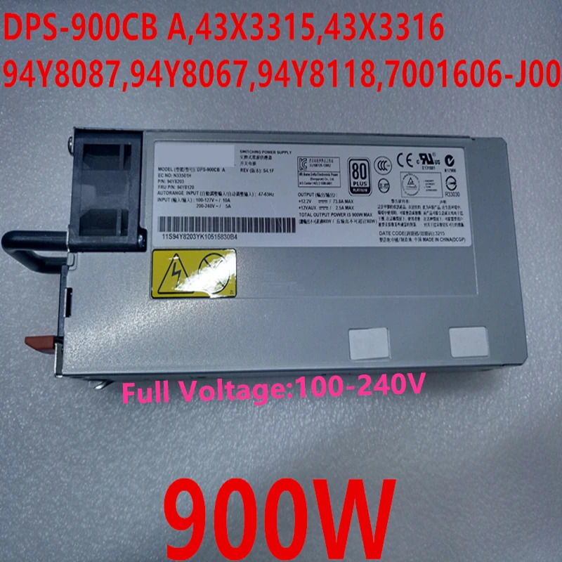 IBM 3550 PSU 전원공급장치 DPS-900CB A 43X3315 94Y8087 94Y8067 94Y8118 7001606-J00 94Y8119 900W 신