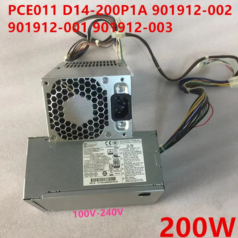 hp호환 400 600 800 G1 G2 SFF 200W 전원공급장치 D14-200P1A새 원본 PSU 901912 -002 -001 -003 PCE001