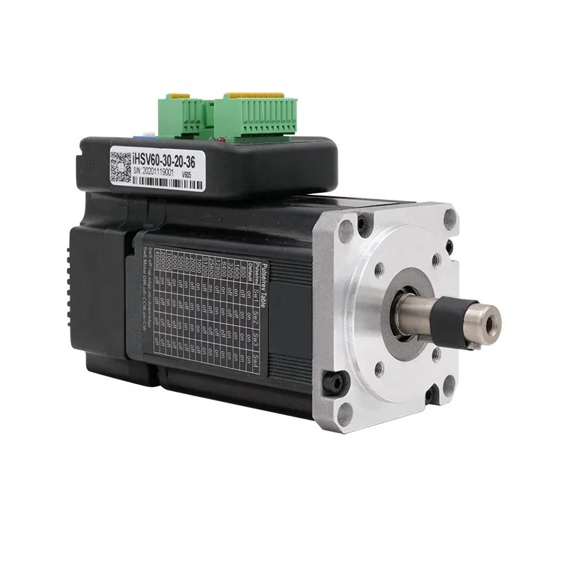 IHSV60-30-20-36 자동 특수 1000 라인코더 통합 서보모터 드라이브 200W 0.65Nm 3000rpm 36VDC