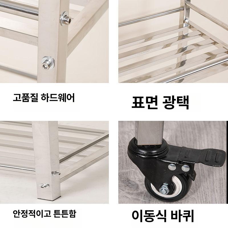 이동식 화분대 스텐 정리대 스테인레스 베란다 진열대 식물 화분받침대 보관대 - 상세 이미지 3