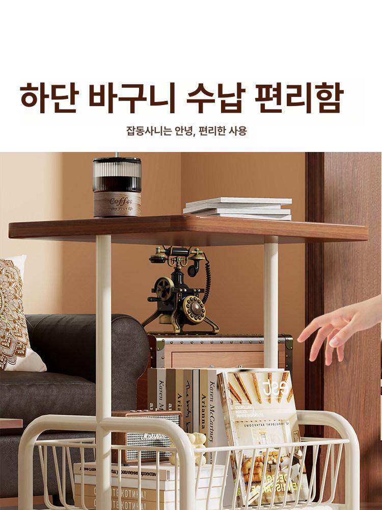 철제 수납장 이동식트롤리 바퀴 틈새선반 진열대 이동식선반 보관함 - 상세 이미지 5
