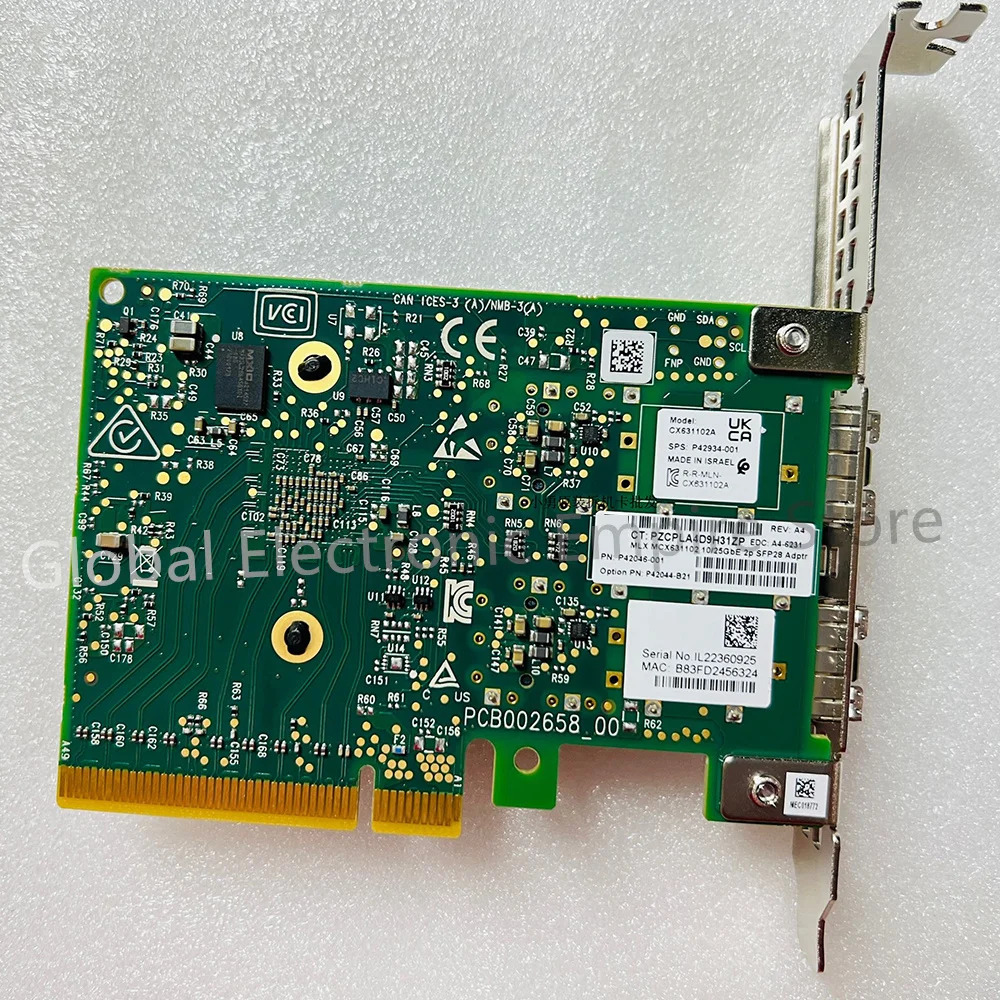 hp호환E Mellanox 10/25G 10기가비트 네트워크 어댑터 CX631102 P42046-001 P42044-B21