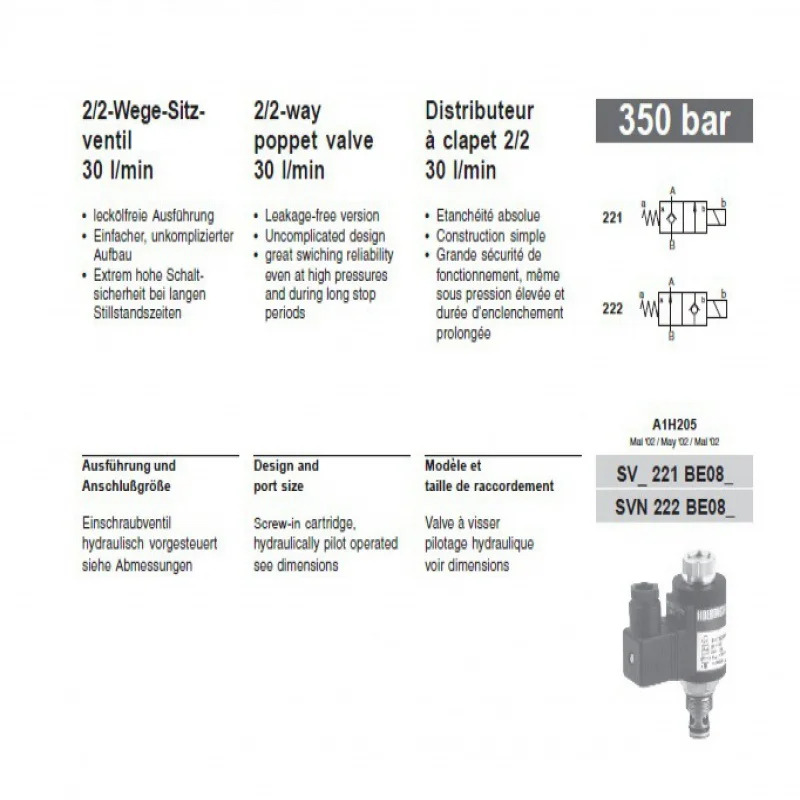 SVS221BE08PD HV08745 SVN221BE08 HV08742