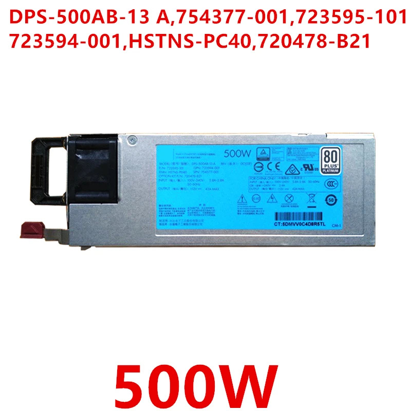 hp호환 500W 전원공급장치 DPS-500AB-13 A DPS-500AB-13A 754377-001 723595-101 HSTNS-PD40 720478-B21 HSTNS-PC4