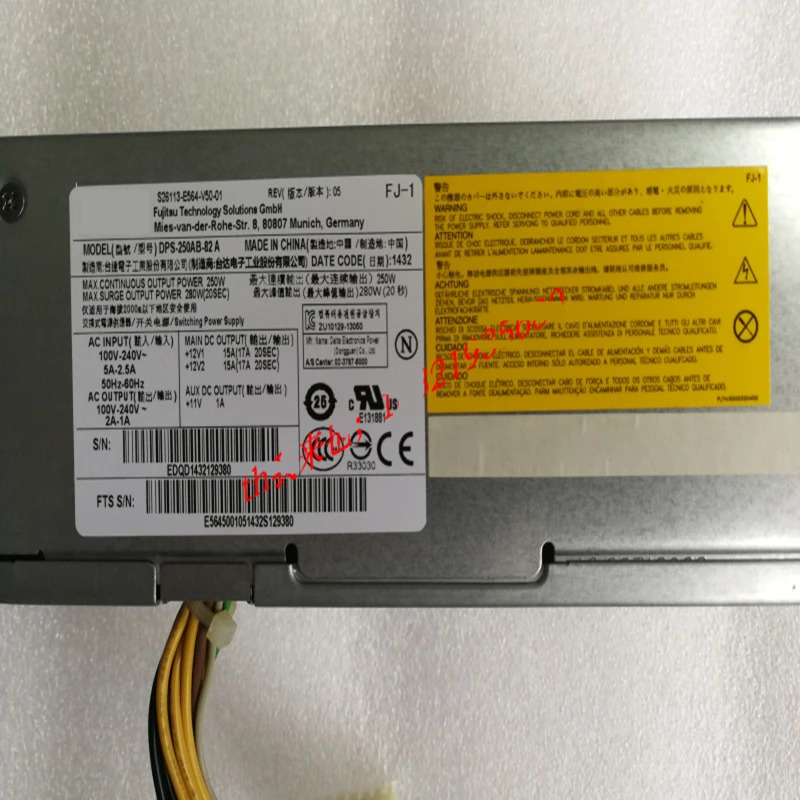 후지츠PSU 전원공급장치 DPS-250AB-82 A S26113-E564-V50-01 DPS-250AB-82A 거신 250W
