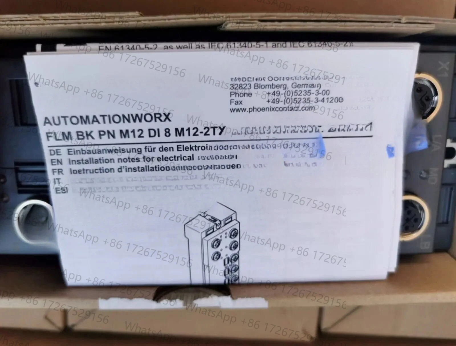 새 접촉 커플러 FLM BK PN M12 DI 8 M12-2TX 2736741