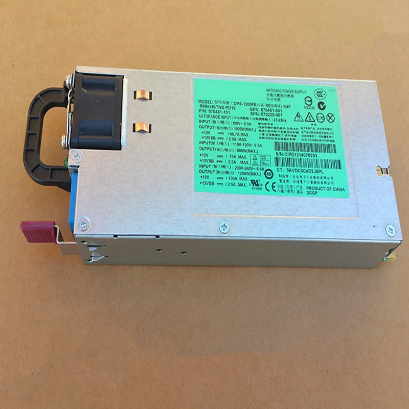 hp호환 1200W 전원공급장치 DPS-1200FB-1A HSTNS-PD19 DPS-1200FB-1 A 570451-001 570451-101 579229-001 578322-B