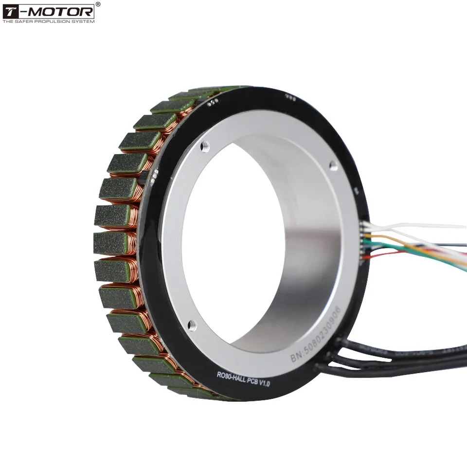 T-MOTOR 브러시리스 허브 조인트 모터 인코더 BLDC AGV 서보모터 RO100 KV55